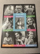 Vintage “Today I Feel…” Large One Sheet Magnet W/Movable Frame Fun, Whimsical picture