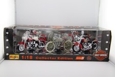 MAISTO Collector Edition Set of 3 1:18 Harley-Davidson Motorcycles picture