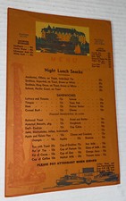 Empress Hotel Victoria British Columbia B.C. Vintage Menu Canadian Pacific Prop picture