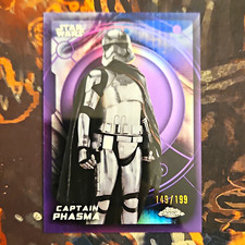 2016 Topps Chrome Star Wars Force Awakens Captain Phasma Purple /199 #93 149/199 picture