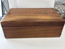 Hawaiian Handmade Large Koa Wood Jewelry/Sewing Box ~ READ DESCRIPTION picture