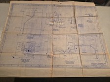 Vintage US Navy NAVSEA Blueprint Ship Engineering Drawing 5926286 Sheet 3 picture