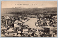 c1910s Chateau Thierry Aisne Deux Ponts Marne Antique Postcard picture