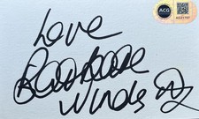 Barbara Windsor Signed Index Card ACG COA AG21757 picture
