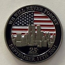 FBI WFO  Washington Field Office  9/11 25th Anniversary Challenge Coin picture