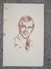 Johnny Carson Del Webb's Sahara Casino 1970s Cocktail Show Menu Souvenir Program picture