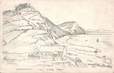 1946 VINTAGE Charmouth Near Lyme Regis POSTCARD - King Edwards Rd, Loughborough picture