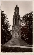 RPPC Northampton Northamptonshire England Queen Eleanor's Cross vintage postcard picture