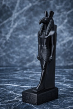 Egyptian God Seth Black Replica Statue Storm Deity Ancient Style New picture