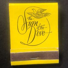 Sign of the Dove Restaurant NYC Printed Stick Full Matchbook c1962-73 VGC Scarce picture