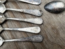 Spanish American War WWI Silver Spoons Niagara Falls Silver Co. Oneida U.S. Army picture