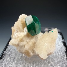 Dioptase, Calcite, Tsumeb Mine, Oshikoto Region, Namibia picture