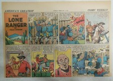 Lone Ranger Sunday Page by Fran Striker and Charles Flanders from 2/9/1941 picture