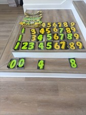 New Lot Of 400 Vinyl Number & Stickers Car Dealers 7 1/2 Inches  For Tax Season picture