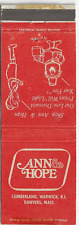 FS Empty Matchbook Cover Ann & Hope Warwick R.I. Danvers Mass Stain picture