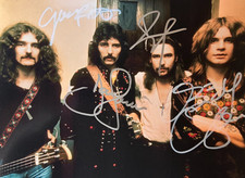 BLACK SABBATH Signed (Ozzy Osbourne +3) 8x10