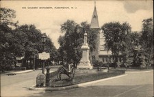 Flemington New Jersey NJ Soldiers Monument c1930s-40s Postcard picture