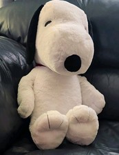 Just Play Peanuts Snoopy 23in Jumbo Plush Stuffed Dog White Black Red picture