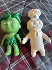 Vintage 1971 Pillsbury Doughboy Poppin Fresh & Jolly Green Giant Little Sprout picture