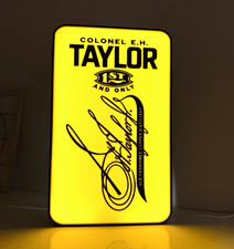 Colonel E.H. Taylor “1st and Only” Light-Up Distillery Sign, Yellow/Black picture