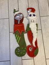 Limited Ed Disney The Nightmare Before Christmas Jack And Sally Stockings VTg picture