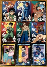Yu Yu Hakusho Japanese Trading Card Lot x9 Amada Anime Cards Vintage 1990s 2001 picture