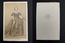 Deron, Brussels, Marie-Henriette of Habsburg-Lorraine, Queen of the Belgians CDV vi picture