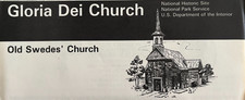 OLD SWEDES' CHURCH - Glorida Dei Church   NATIONAL PARK SERVICE UNIGRID BROCHURE picture