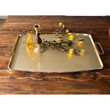 Vintage Woodmet Limited Aluminum Gold Colored Serving Tray picture