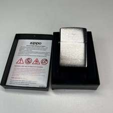 Zippo Classic Brushed Chrome Windproof Pocket Lighter, 200 NEW picture