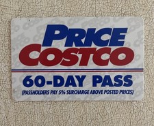 Vintage Price Costco 60 Day Pass Card - Rare picture