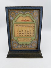 Vtg 1920-30s Perpetual Calendar Art Deco Design-Emerson Quote- All Inserts Inc. picture