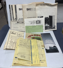 VTG Paper Ephemera Lot Sherwood Stereo Manuals, Other Manuals and Sales Receipts picture