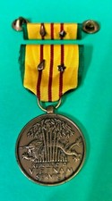 1969 REPUBLIC OF VIETNAM SERVICE MEDAL 1 BATTLE STAR 1 ARROWHEAD DEVICE / BOX picture