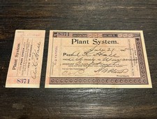 1895 Alabama Midland Railway Savannah Florida Western Plant Employee Pass SAL picture
