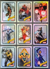2025 Topps Chrome Marvel 9 Card Refractor Lot - Ironman Black Widow Falcon etc picture