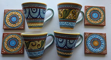 Starbucks  Deruta Sberna Italy 1999-2001 Mugs & Coasters Set / Early Exclusive picture