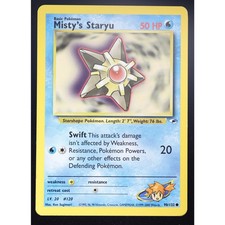 Pokemon Misty's Staryu 90/132 Gym Heroes Non-Holo English LP picture