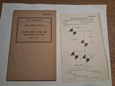 WWII 1942 FM 23-81 book 37-MM Gun,Tank,M6 mounted in tanks picture