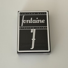 Fontaine RARE Black Playing Cards Zach Mueller Theory11 Jerry's Nugget 1/15,000 picture