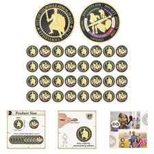 Armor of God Coins 20 Pack Metal Christian Challenge Coins Religious Prayer picture