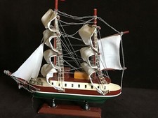 WOODEN SHIP WITH CLOTH SAILS~12