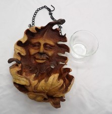 VTG Retired Resin Anthropomorphic Oak Leaf/Tree Spirit Face with Votive Holder  picture