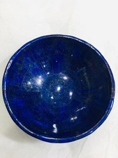 Handmade Beautiful Lapis Lazuli Bowl 5inch Royal Blue  Natural Stone A+++ picture