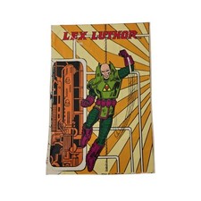 Lex Luthor Super Powers Collection Kenner Action Figure Card Back Cutout 1984 picture