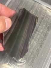 Rainbow Obsidian Slab For Flint Knapping 3 1/2 X 2 1/2 Nice Thick 1/4 picture