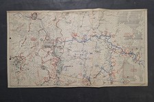 WOW RARE WWII German Staraja Russia Battle Map 1942 Hand Marked Eastern Front picture