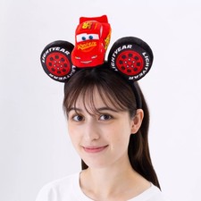 Tokyo Disney Exclusive Cars Lightning McQueen Plush Ear Headband - Ship from US picture