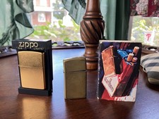 VTG 1932 1988 Zippo Lighter Bottom Stamp Solid Brass Lot B 03 Marlboro picture