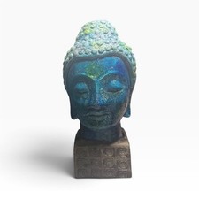 Vintage ceramic Buddha head sculpture by Aldo Londi for Bitossi. picture